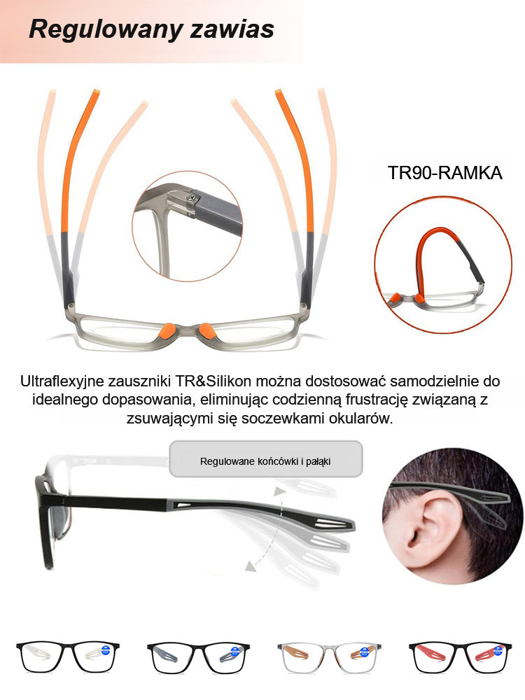 【Ultralekkie progresywne okulary multifokalne👓️】Nie wymagają badania wzroku, zapewniają 99% ochrony przed światłem niebieskim i nie parują zimą.