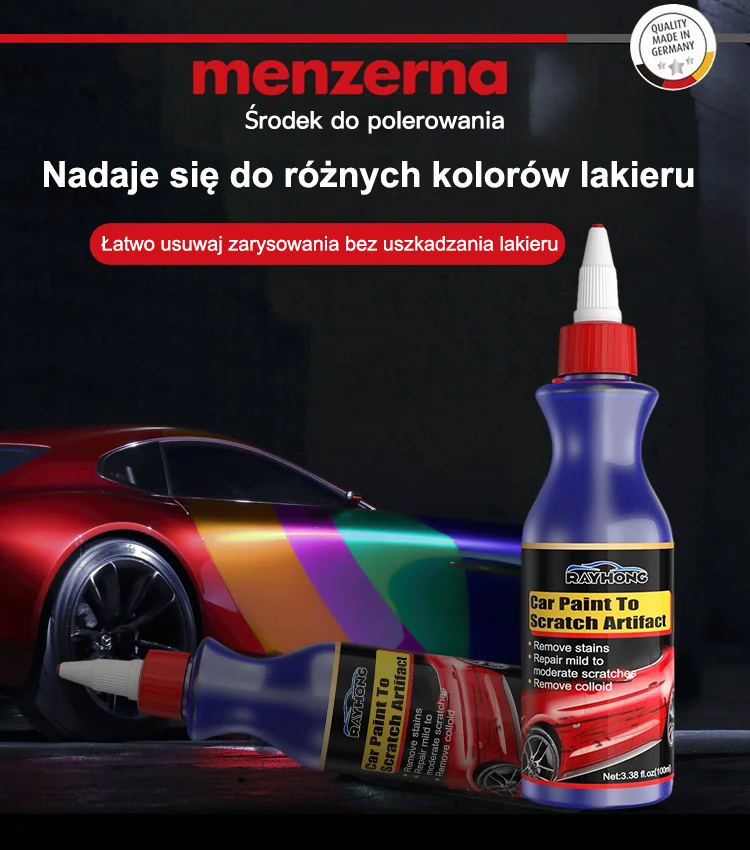 【Ciesz się profesjonalną naprawą samochodu w domu】Płyn do naprawy zarysowań lakieru samochodowego