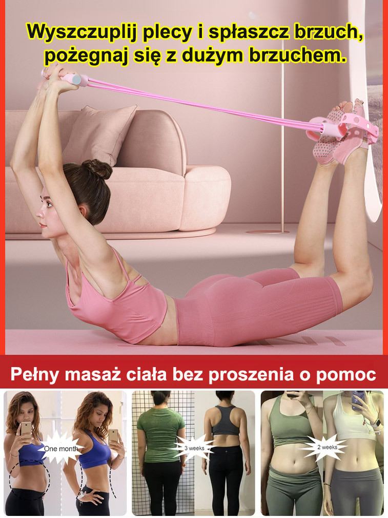 【Niemiecka jakość】Ulepszony ekspander z 10 uchwytami na stopy💪🏻Wygodny trening w domu + precyzyjne modelowanie sylwetki