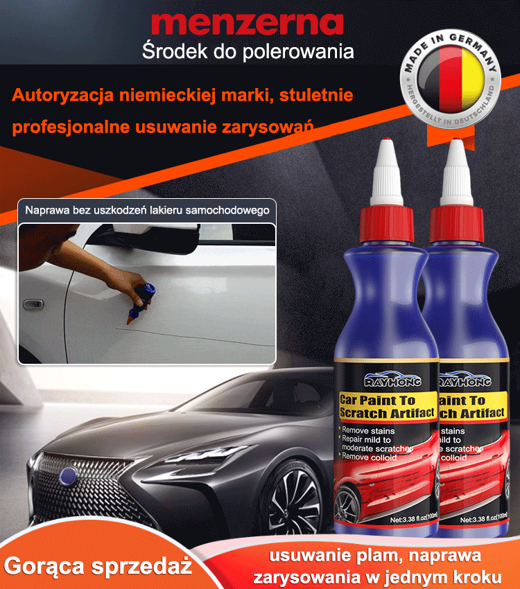 【Ciesz się profesjonalną naprawą samochodu w domu】Płyn do naprawy zarysowań lakieru samochodowego