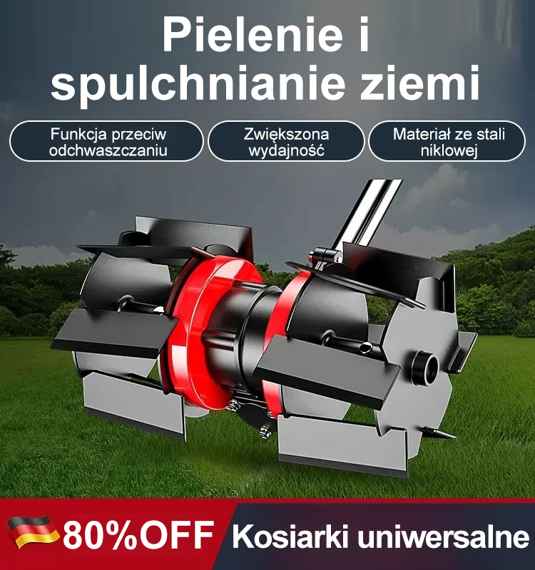 Pielenie i luzowanie kół kosiarek do trawy