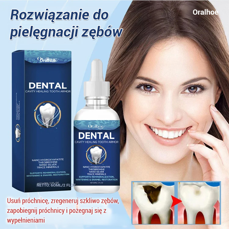 Płyn do pielęgnacji zębów丨Rekonstrukcja szkliwa zębów 🦷 Naprawia uszkodzone zęby i przywraca je do pierwotnego stanu