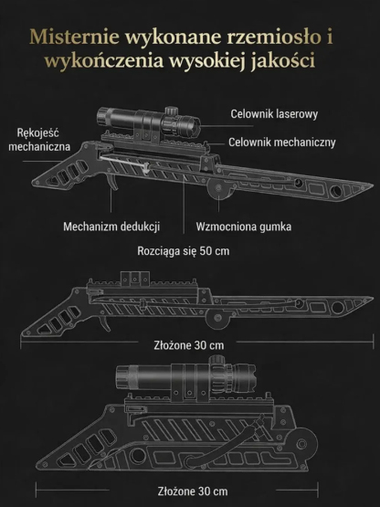 Składana Proca z Laserem - Taktyczna Precyzja (-50%)