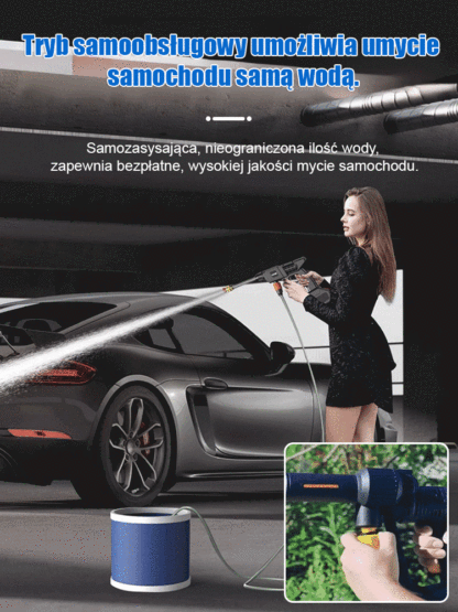 Domowy elektryczny wysokociśnieniowy pistolet na wodę do mycia samochodu