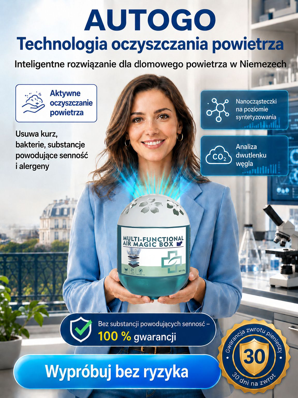 👍Domowy Oczyszczacz Powietrza Bez Prądu | Usuwa Kurz i Alergeny | Darmowa Dostawa