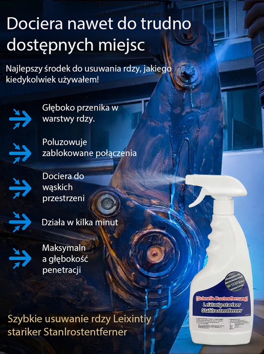 👍Wielofunkcyjny Spray do Usuwania Rdzy 3w1 | Odrdzewiacz i Smar z Powłoką Ochronną