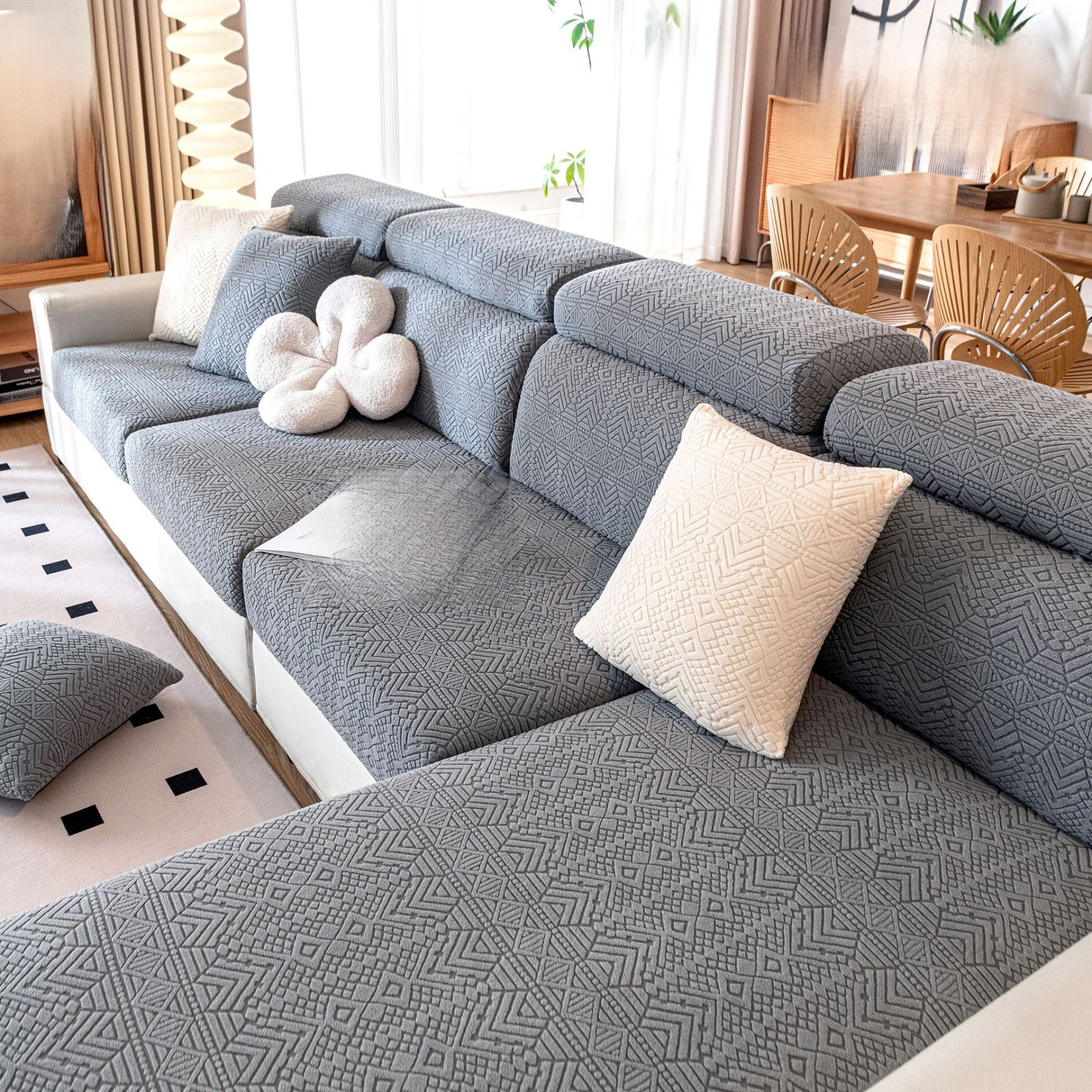 Wysokiej jakości boho pokrowiec na sofę do domu