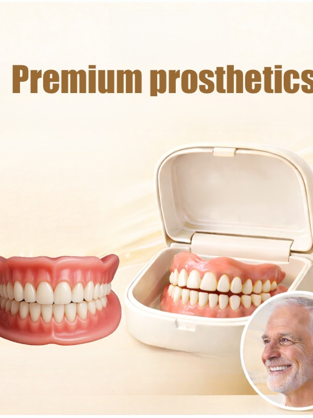 [Comes with Portable Denture Case] ​​Regain Your Smile with Dentures