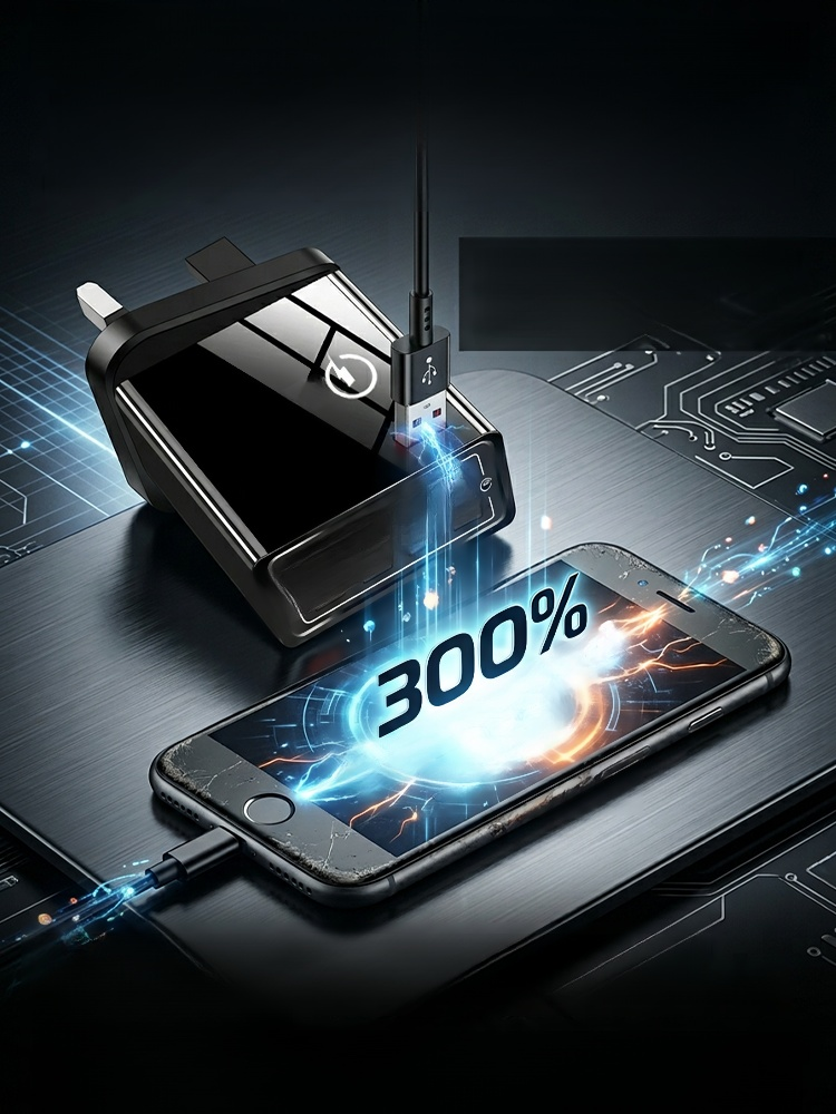 Four-Port Travel Charger for Extended Phone Battery Life