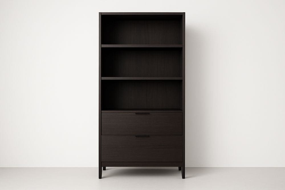 Étagère foncée avec tiroirs 180x80x40 cm-Albahaven