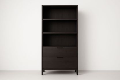 Étagère foncée avec tiroirs 180x80x40 cm-Albahaven