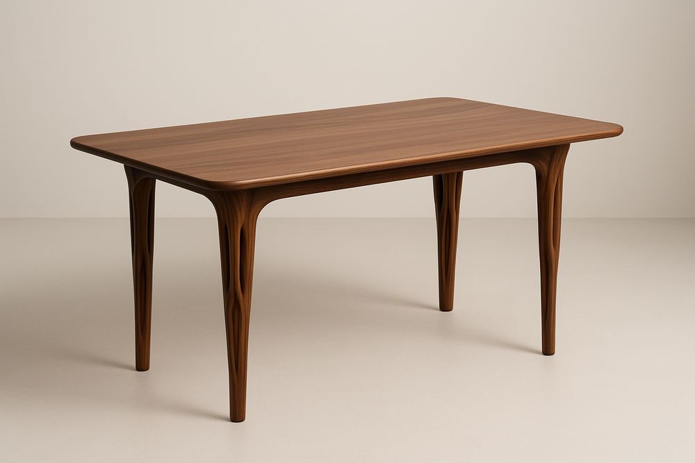 Table en bois massif marron 150x90x75 cm-Albahaven