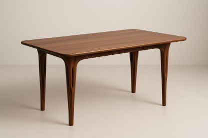 Table en bois massif marron 150x90x75 cm-Albahaven