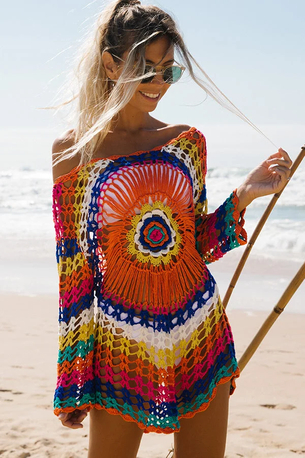Colorful Sun Protection Swimsuit Cover Up