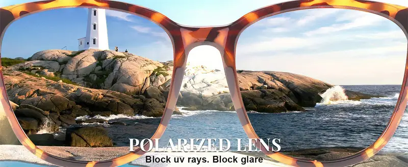   2pcs glasses for women polarized   lens big frame fashion glasses trendy stylish shade details 4