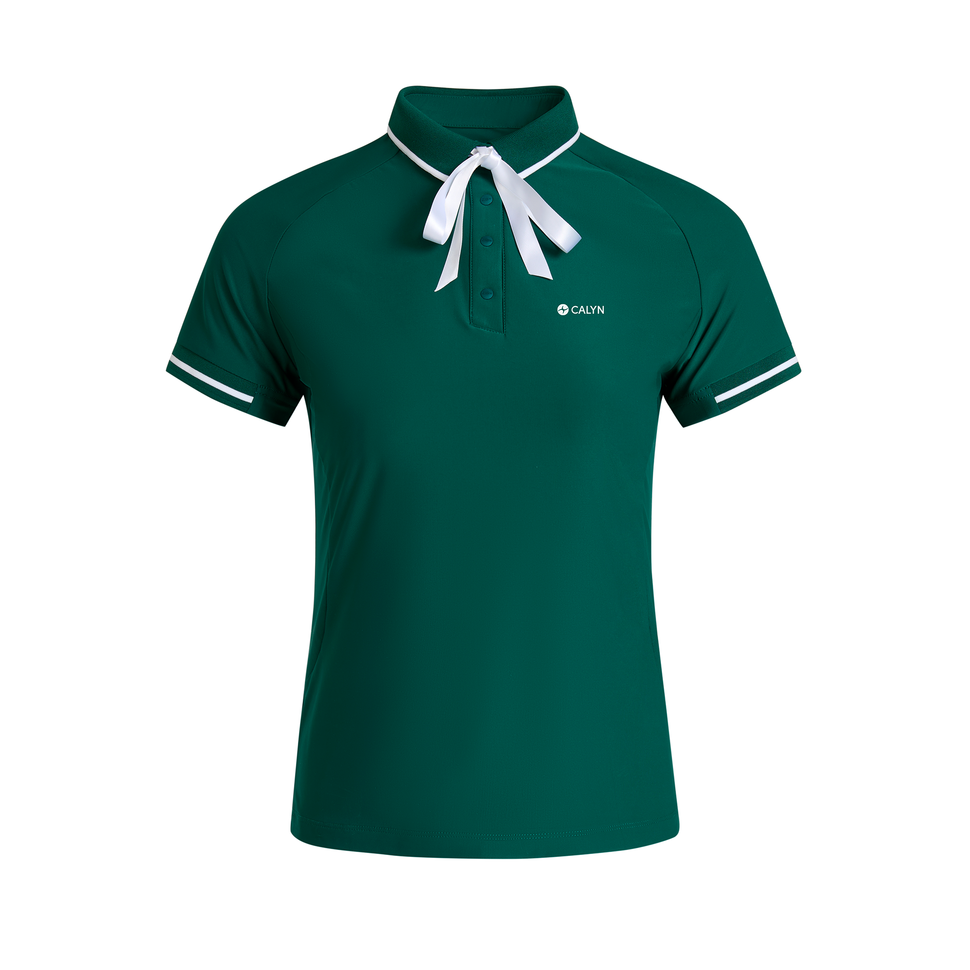 Women’s Golf Luxury Woven Collar Short-Sleeve Polo