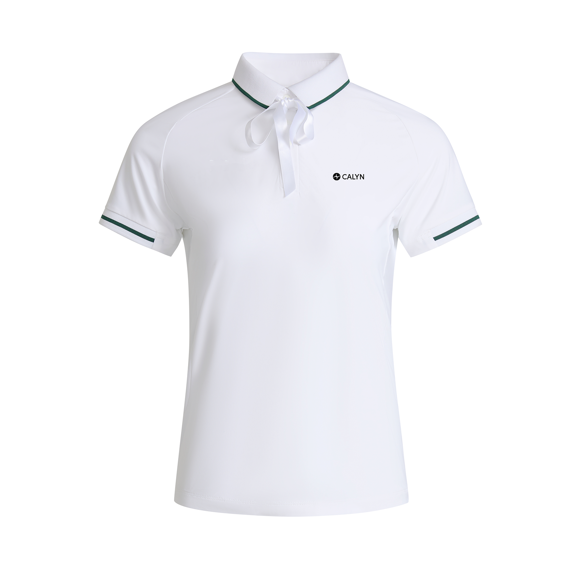 Women’s Golf Luxury Woven Collar Short-Sleeve Polo