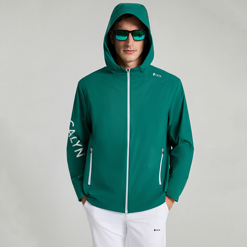 Men's Golf Cloud-Feel Water-Repellent Hooded Jacket