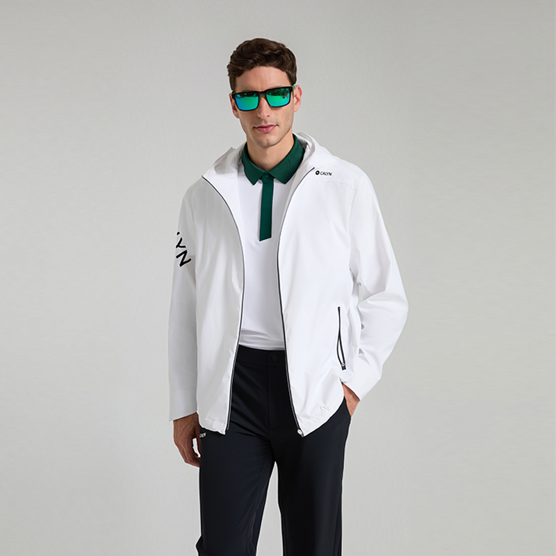 Men's Golf Cloud-Feel Water-Repellent Hooded Jacket