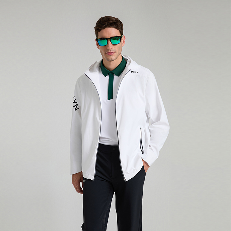 Men's Golf Cloud-Feel Water-Repellent Hooded Jacket