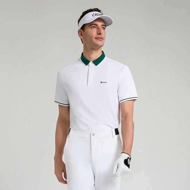 Men's Golf Dual-Core Shoulder UV Protection Short Sleeve Polo