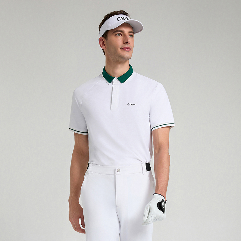 Men's Golf Dual-Core Shoulder UV Protection Short Sleeve Polo