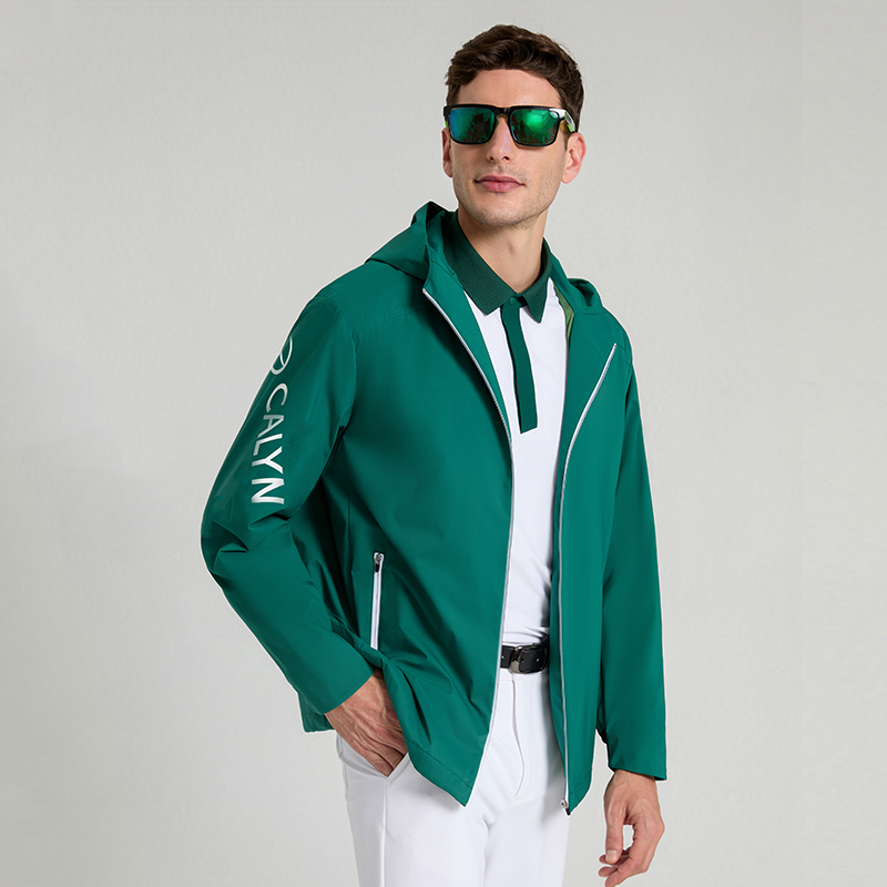 Men's Golf Cloud-Feel Water-Repellent Hooded Jacket
