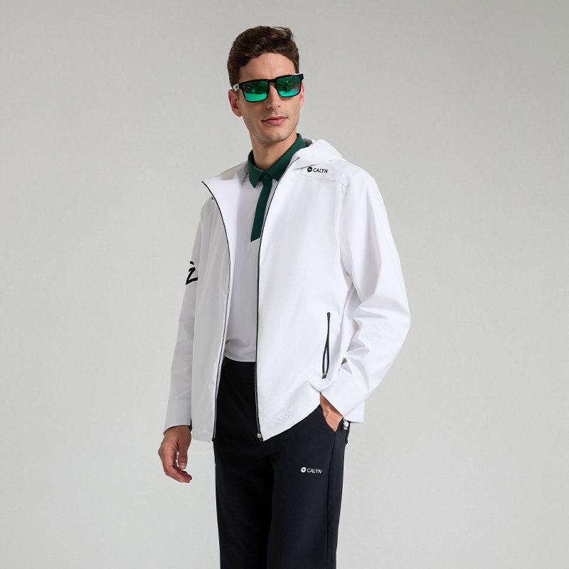 Men's Golf Cloud-Feel Water-Repellent Hooded Jacket