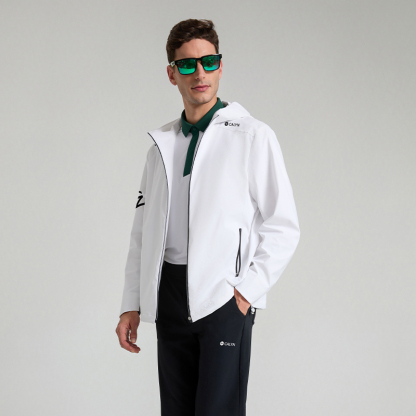 Men's Golf Cloud-Feel Water-Repellent Hooded Jacket