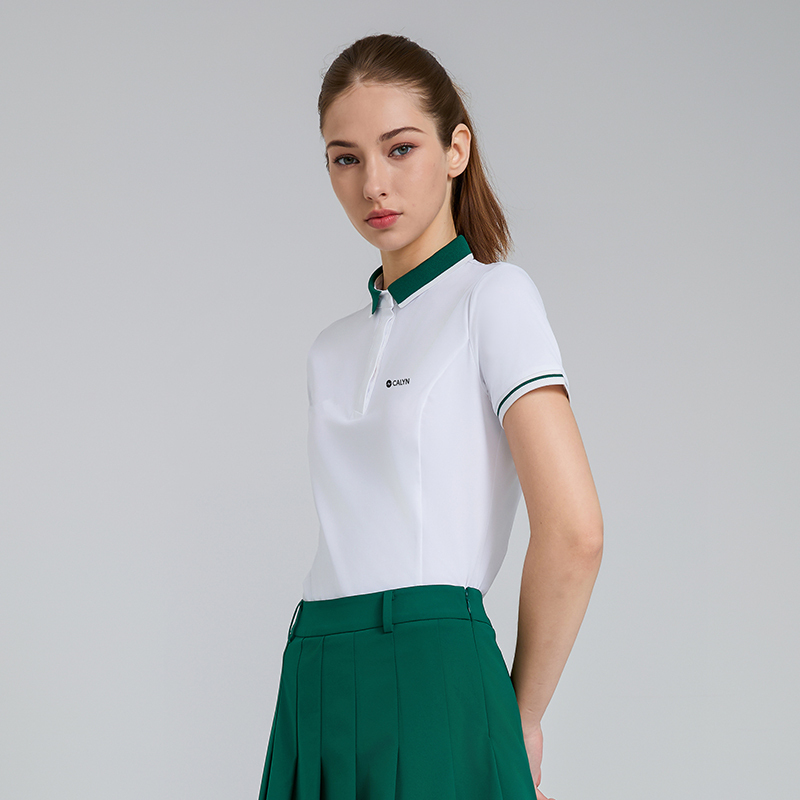 Women's Golf Four-Way Stretch UV Protection Short-Sleeve Polo