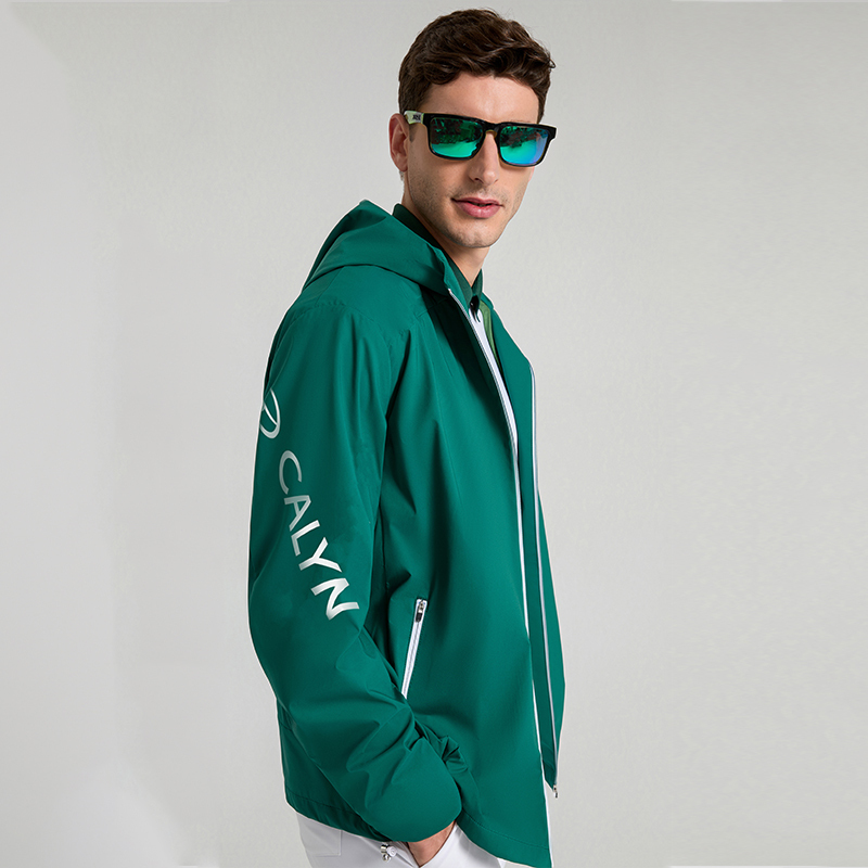 Men's Golf Cloud-Feel Water-Repellent Hooded Jacket
