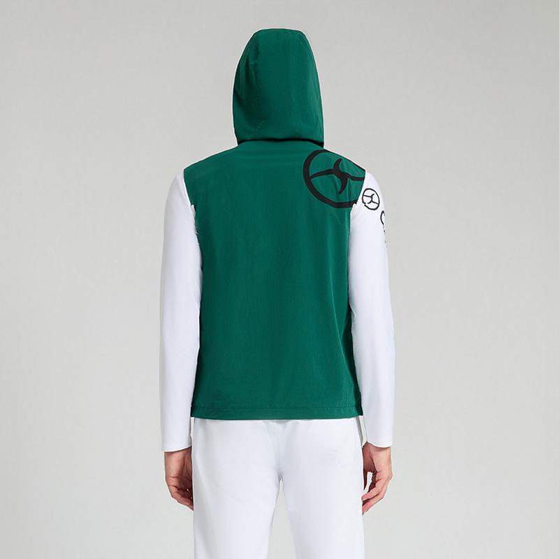 CALYN Men's Golf Breathable Hooded Vest