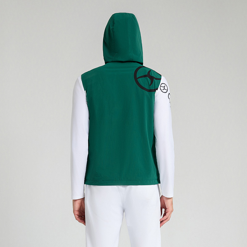 CALYN Men's Golf Breathable Hooded Vest