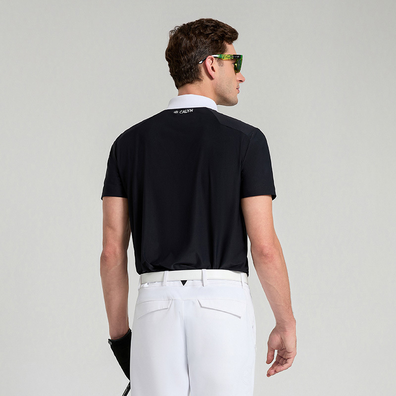 Men's Golf 4-Way Stretch UV Protection Short Sleeve Polo