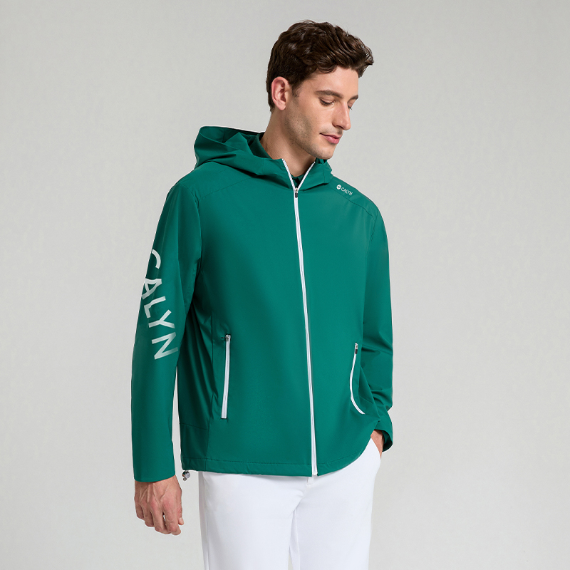 Men's Golf Cloud-Feel Water-Repellent Hooded Jacket