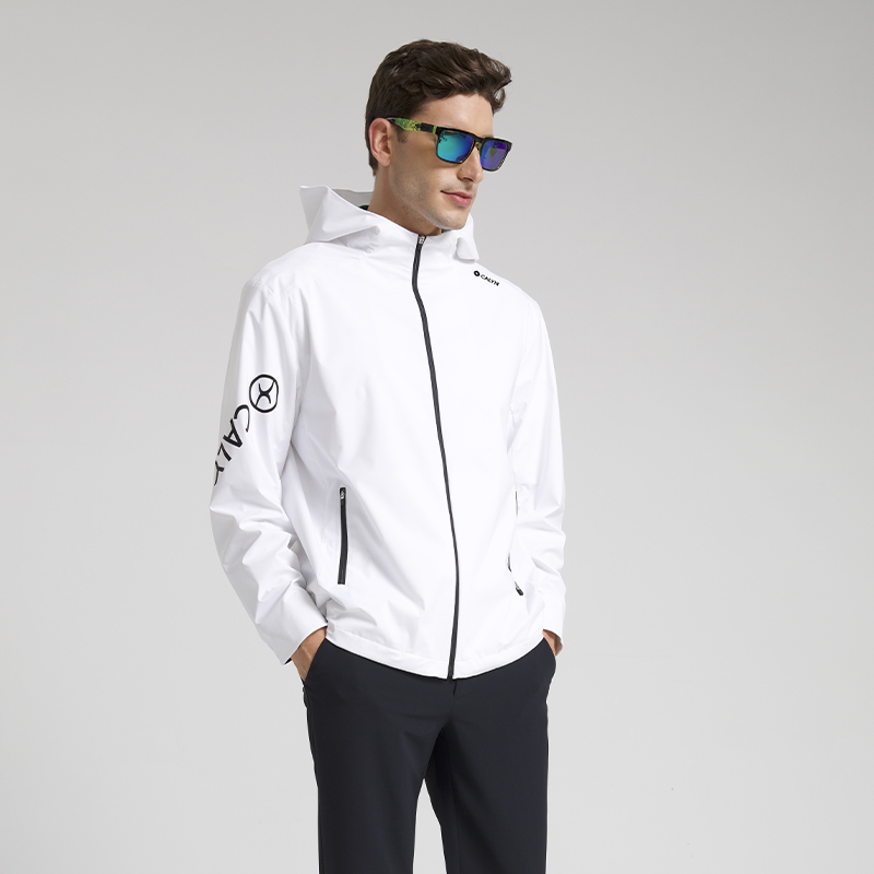 Men's Golf Cloud-Feel Water-Repellent Hooded Jacket