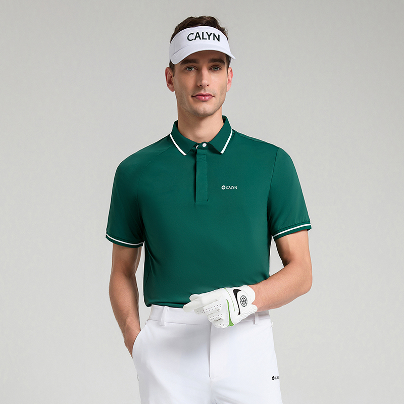 Men's Golf Dual-Core Shoulder UV Protection Short Sleeve Polo