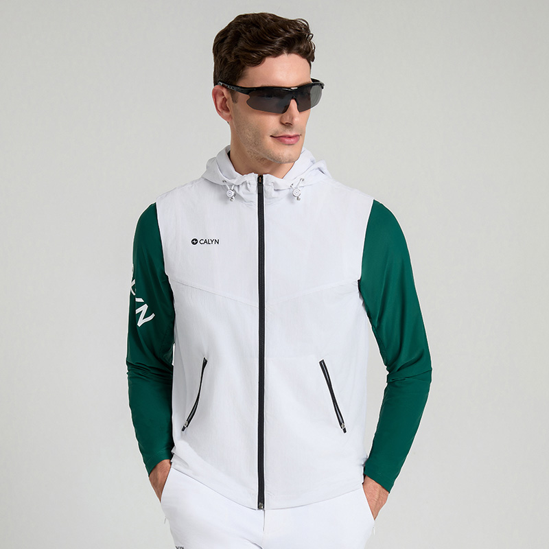 CALYN Men's Golf Breathable Hooded Vest