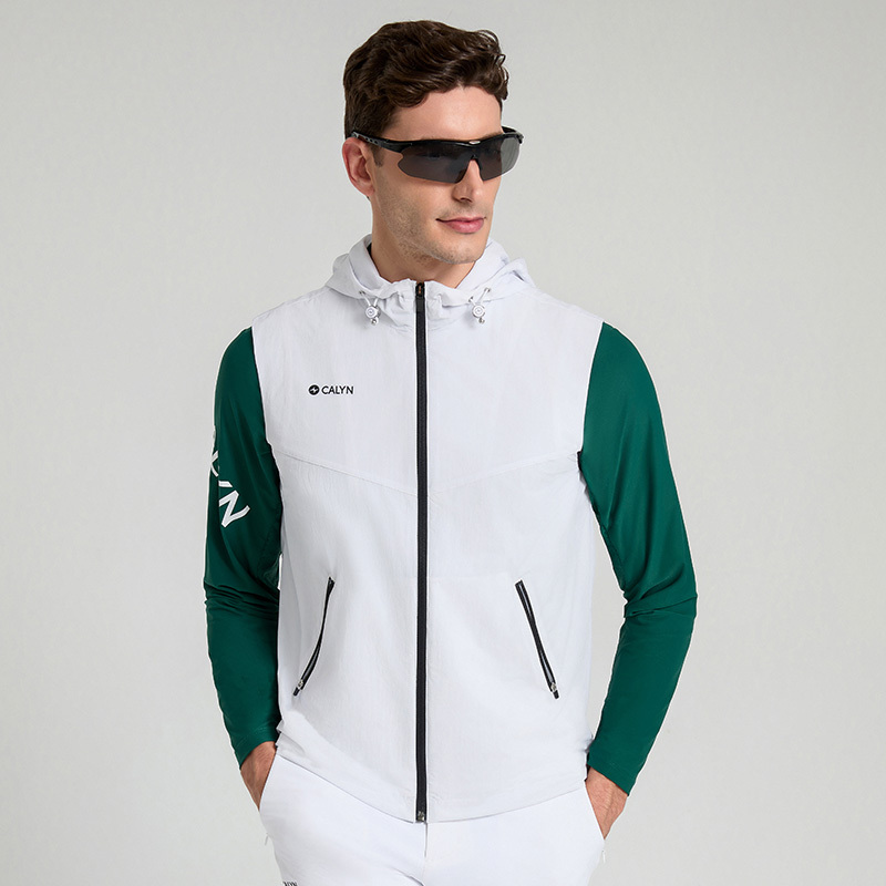 CALYN Men's Golf Breathable Hooded Vest