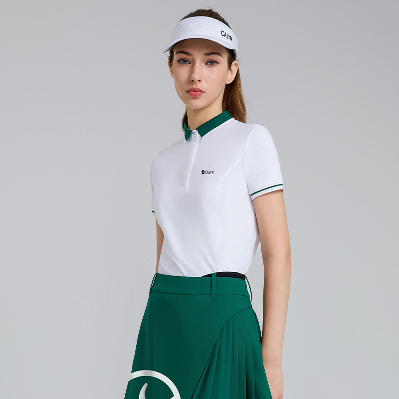 Women's Golf Four-Way Stretch UV Protection Short-Sleeve Polo