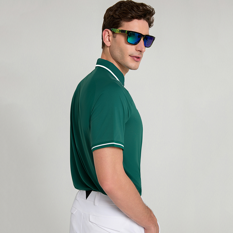 Men's Golf Dual-Core Shoulder UV Protection Short Sleeve Polo