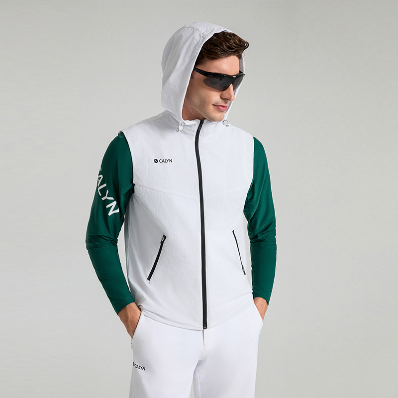 CALYN Men's Golf Breathable Hooded Vest