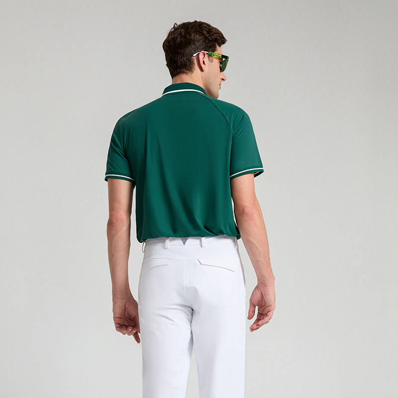 Men's Golf Dual-Core Shoulder UV Protection Short Sleeve Polo