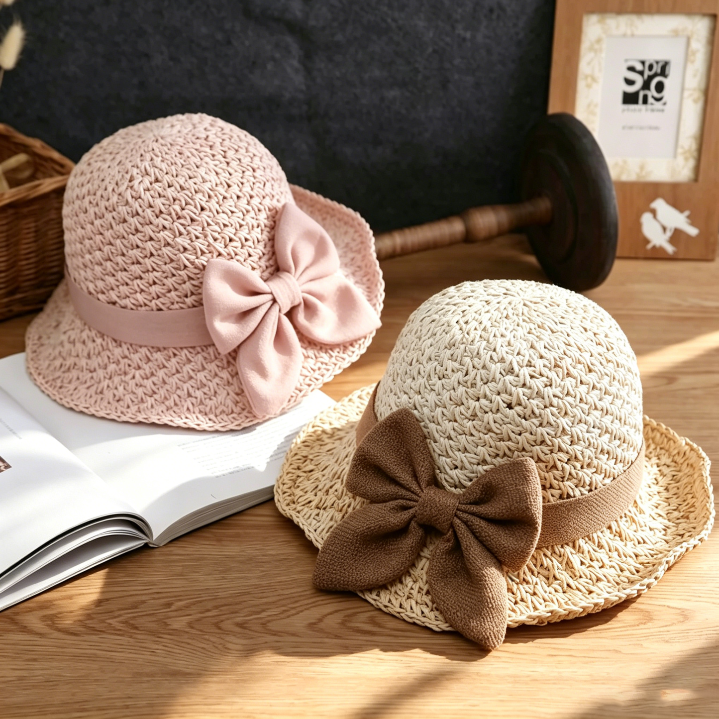 Lightweight Straw Hat Designed for Sunny Days and Beach Getaways
