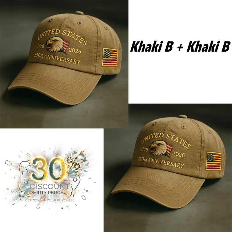 USA 250th Anniversary Baseball Cap with 3D Embroidery