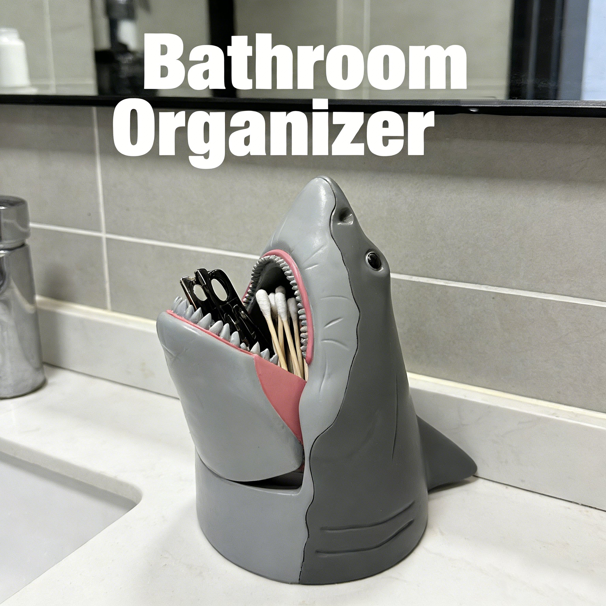 🦈 Shark-Shaped Storage Box & Popcorn Bucket