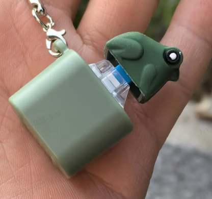 Frog Keychain with Realistic Croak Sound