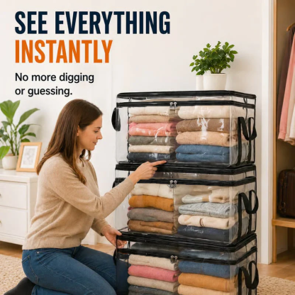 🔥Last Day 49% OFF🎁This Simple Storage Trick Frees Up Closet Space Instantly