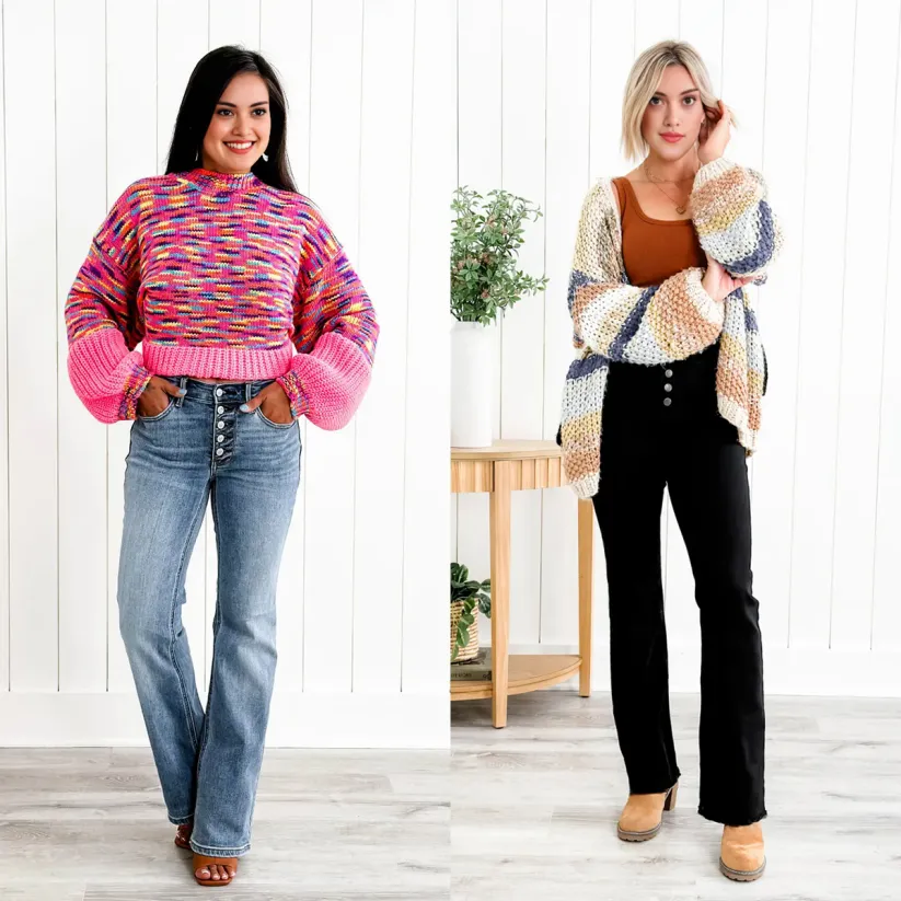 Judy Mid Rise Button Fly Bootcut Jeans