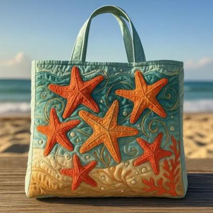 Underwater World Quilted Tote Bag